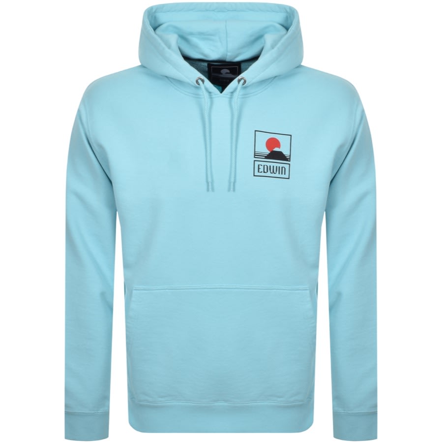 Alternative Image for ProductEdwin Sunset Logo Hoodie Blue1
